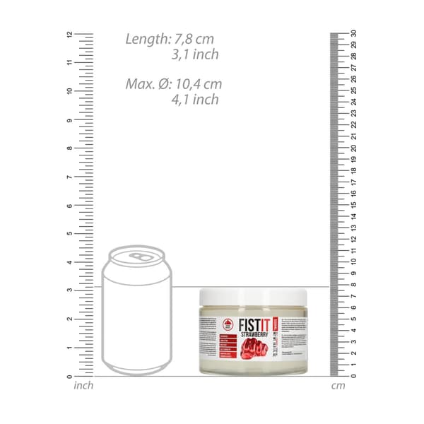 Ekstra Tyk Glidemiddel - Jordbær - 500 ml