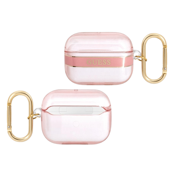 Guess Strap Collection-etui til AirPods Pro, lyserød