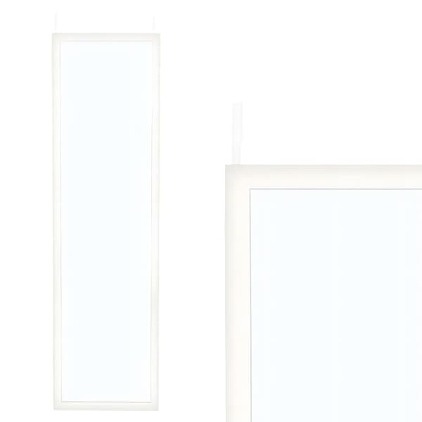 Dörrspegel 30x120 cm vit