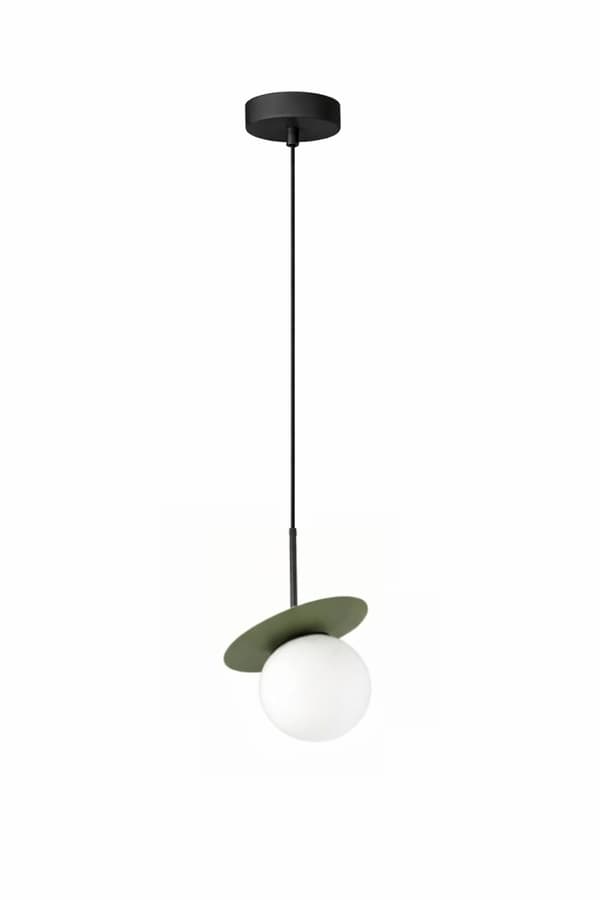 1xE14 Aura Sort/Khaki hængelampe