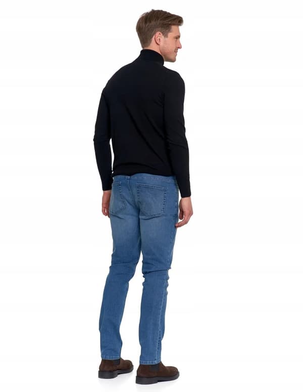 Moraj herrebuks med lige ben elegante klassiske 32 blå