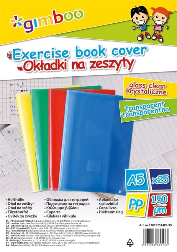 Krystal notesbogscovers A5 mix 25 stk.