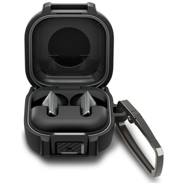 Spigen Lock Fit-etui til Samsung Galaxy Buds4 / Buds4 Pro, sort