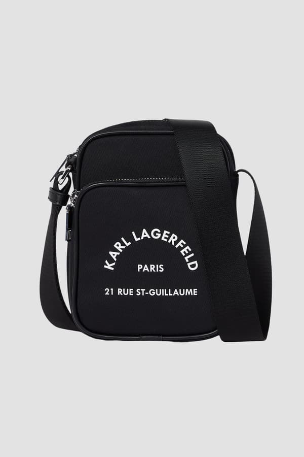 Karl Lagerfeld sort nylon herrepung