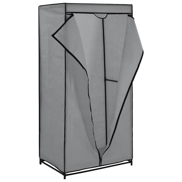 vidaXL Vaatekaapit, 2 kpl, Harmaa, 75x50x160 cm