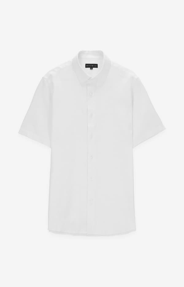 Slim fit hørskjorte M