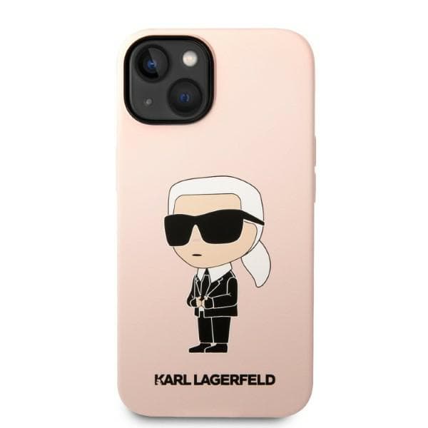 Karl Lagerfeld Silikone Ikonik Etui til iPhone 14 Plus, Pink