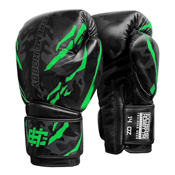 BLACK PANTHER 14 OZ GRØNNE Boksehandsker