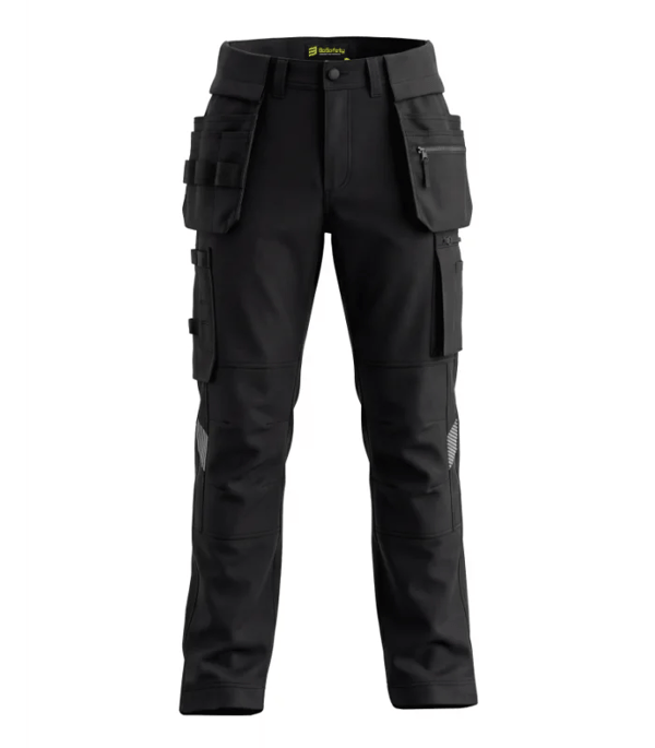 TENSION PRO BoSafety 4-vejs stretch arbejdsbukser sort 60