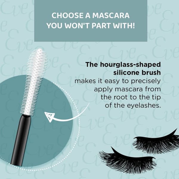 Förlängande och böjande mascara