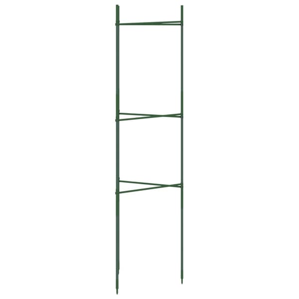 vidaXL Tomatstöd, 6 st, 116 cm, stål och PP