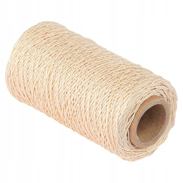 Dekorativ sidensnöre beige 10dkg Vorstahl