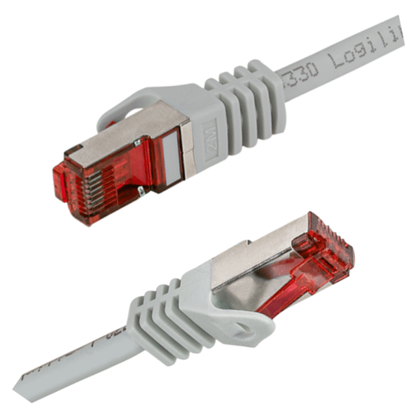 RJ45 Cat.6 S/FTP LogiLink PrimeLine patchkabel 5m grå LSZH Ethernet