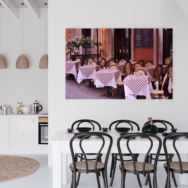 Lærredstryk Restaurant Café 80x40 cm