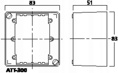 Monacor ATT-300 - overflademonteret hus