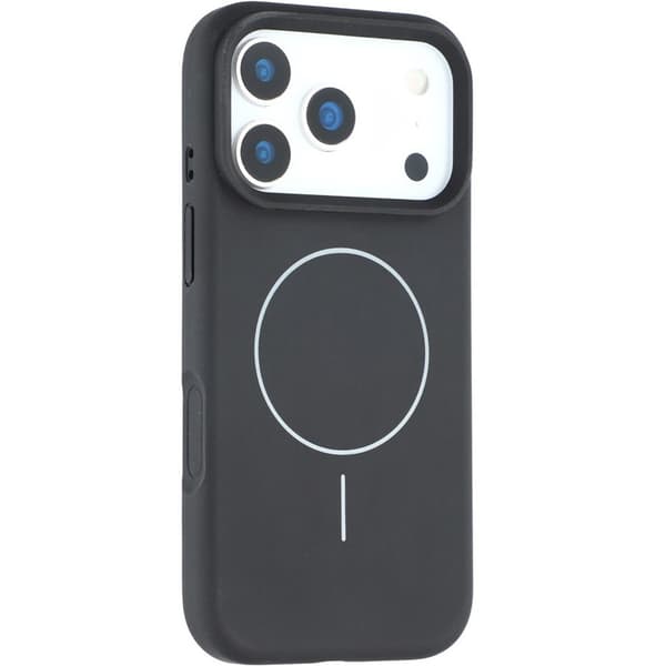 Silikone-etui til iPhone 17 Pro - MagSafe-kompatibel, stødsikker, sort