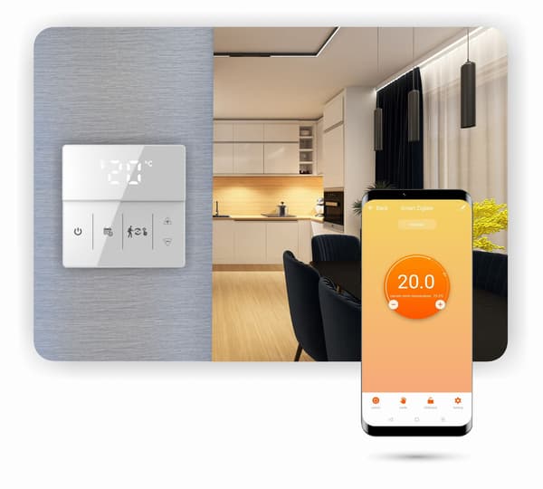 Zigbee TUYA 3A PRO valkoinen huonetermostaatti