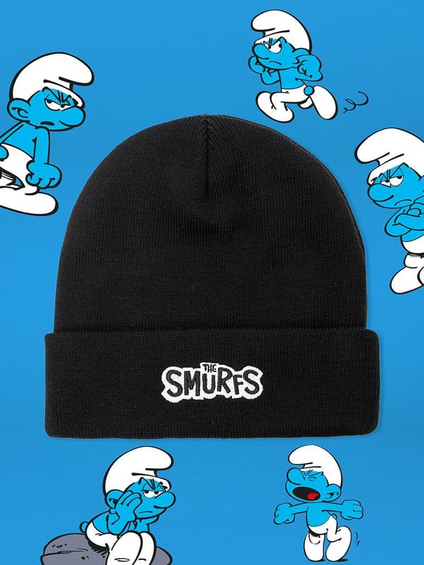 Smurffit Kietaisupipo Musta Grumpy Hahmo Uni