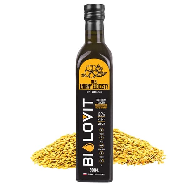 Bilovit Kallpressad gyllene linolja - 500 ml