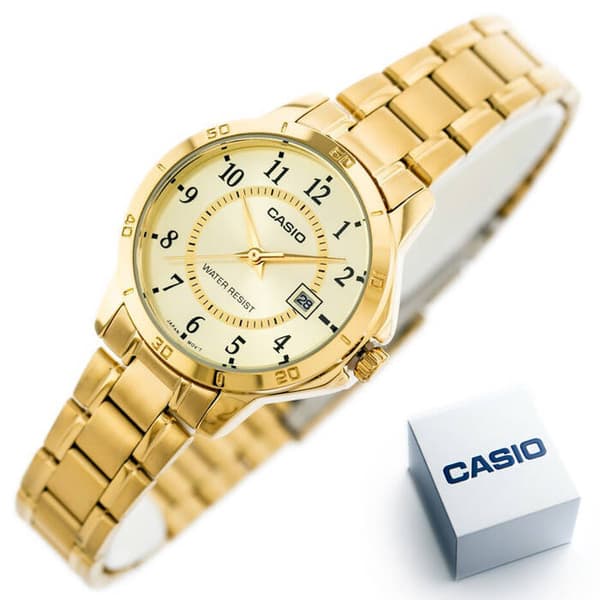 DAMKLOCKA CASIO LTP-V004G-9B (zd568c) + LÅDA