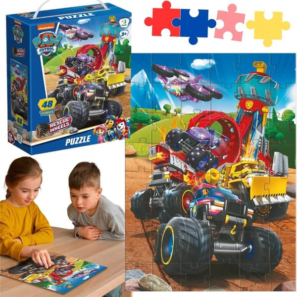 Paw Patrol Køretøjer Puslespil 48