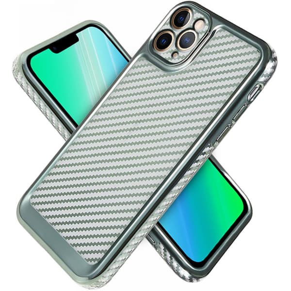 iPhone 14 Pro Max Carbon Slim Cover, Grøn