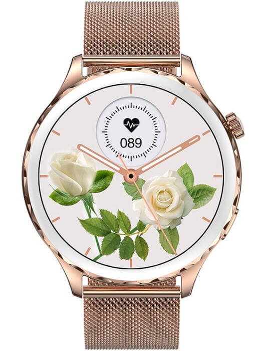 Damsk smartwatch Rubicon RNCF02 - Samtal, Extra rem (sr048b)