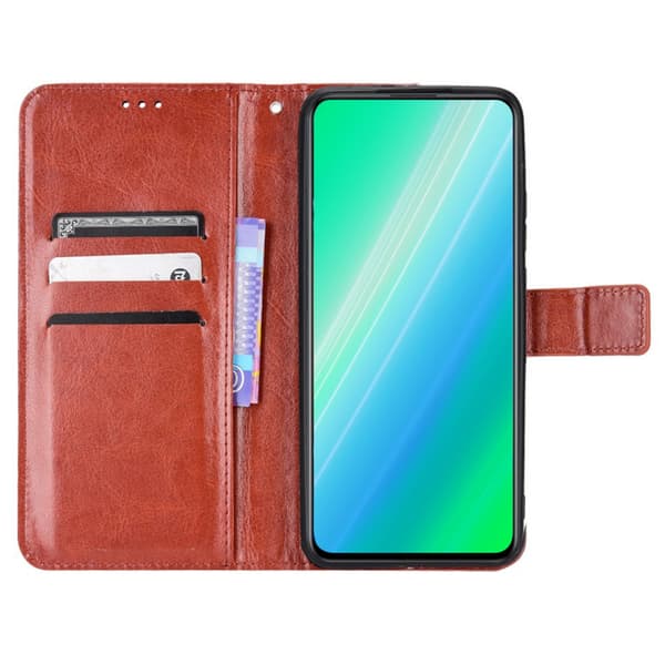 HTC U23 Pro Pung Flip Etui, Brun