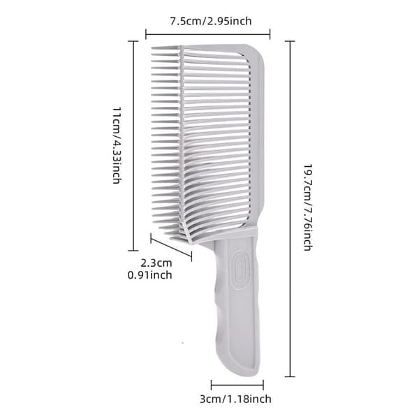 Professionel V-formet fade-hårkam