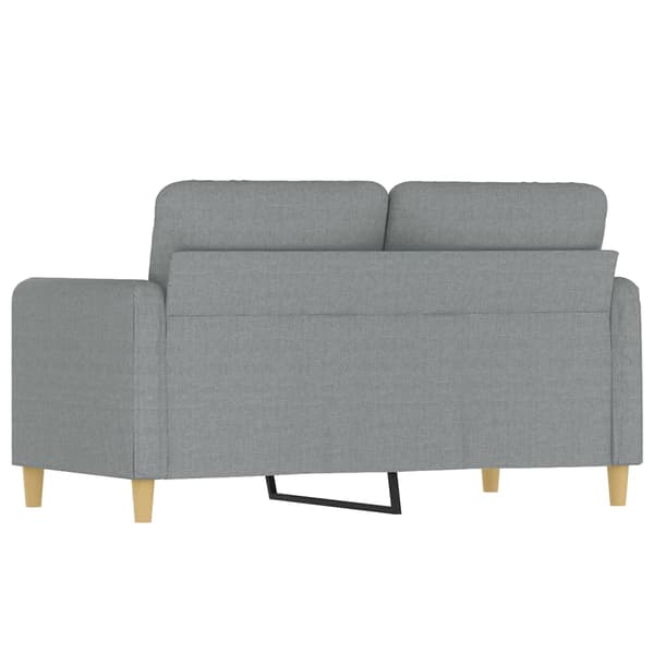 vidaXL 2-sitssoffa ljusgrå 120 cm tygklädsel