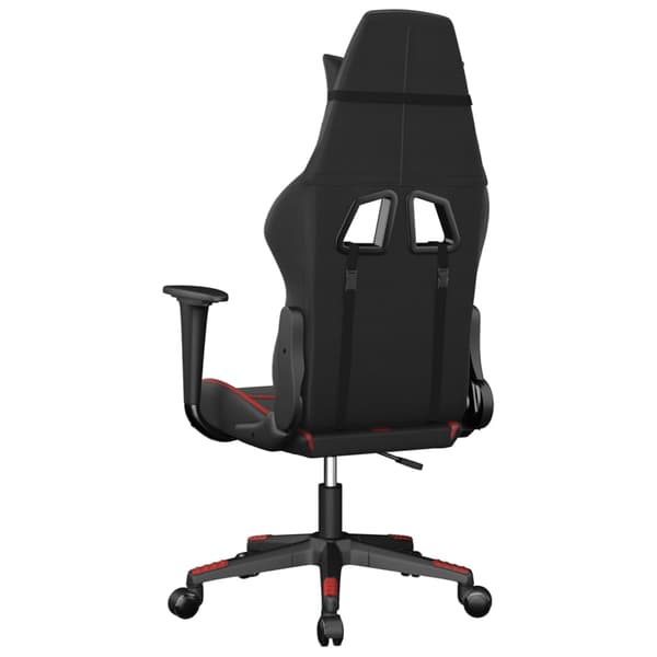 vidaXL gamingstol, sort og rød, kunstlæder