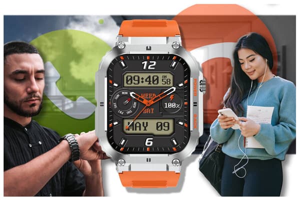 Herr smartwatch GRAVITY GT6-4 - Utföra samtal, Sömnmonitor (sg020d)
