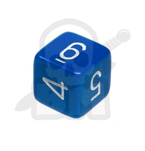 BMDI018 Sininen D6-kuutio