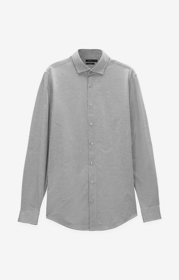 Slim fit stribet skjorte L