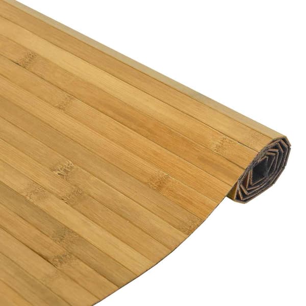 vidaXL Rektangulär matta, naturlig, 100x100 cm, bambu
