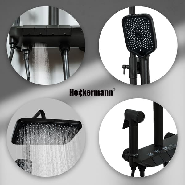 Heckermann LS06 svart duschset