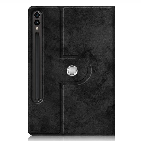 Samsung Galaxy Tab S9+ Etui med Penholder, 360° Rotation, Sort