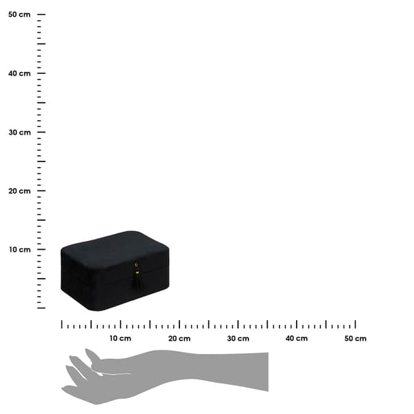 Smyckeskrin 19cm svart