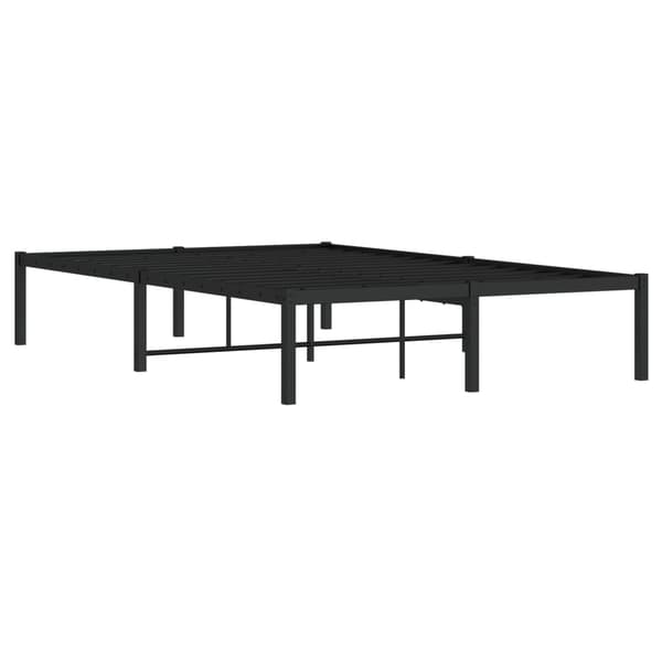 vidaXL metalsengestel sort 120x190 cm