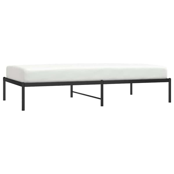 vidaXL metalsengestel sort 100x190 cm