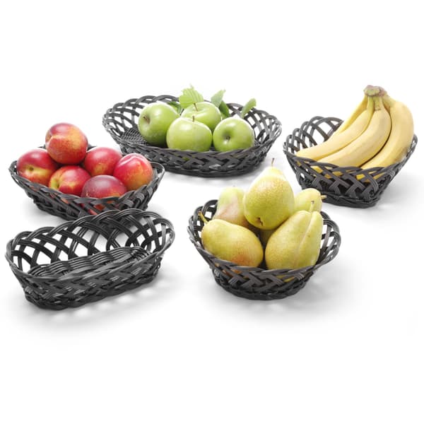Rektangulär flätad korg för frukt och grönsaker - Hendi 426241