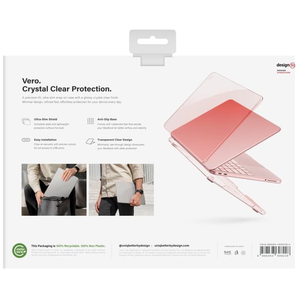 UNIQ Vero-etui til MacBook Neo, pink