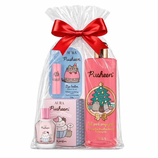 Pusheen Holiday Set 2 - Parfym 50 ml, Läppstift, Gel