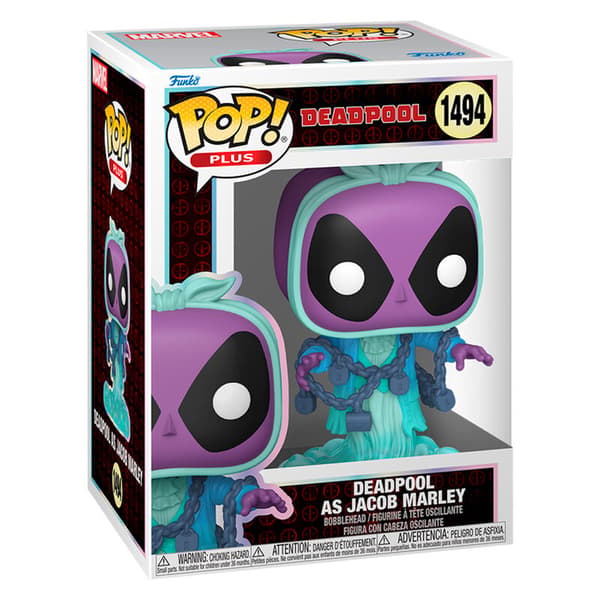 Funko POP Deadpool 1494 Deadpool som Jacob Marley Samlarfigur