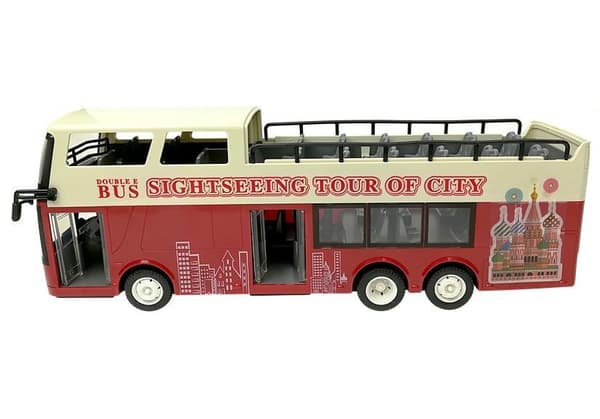 Fjernstyret dobbeltdækkerbus R/C 2.4G 1:18