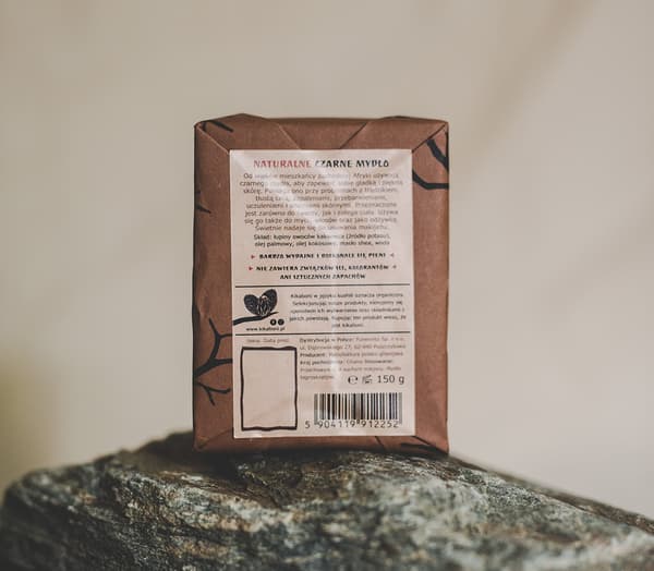Sort sæbe 150 g