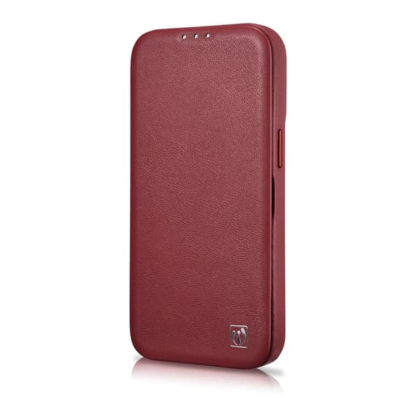 iPhone 14 Plus MagSafe CE Premium Læder Magnetisk Flip-etui Bordeaux