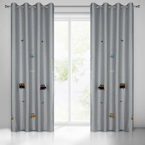 Färdig gardin 140x250 Alvin silver