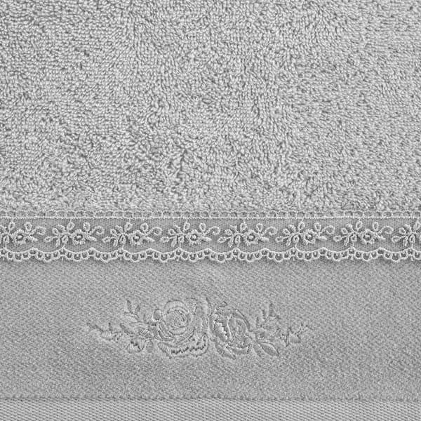 SISI handduk med spets 30x50 cm silver
