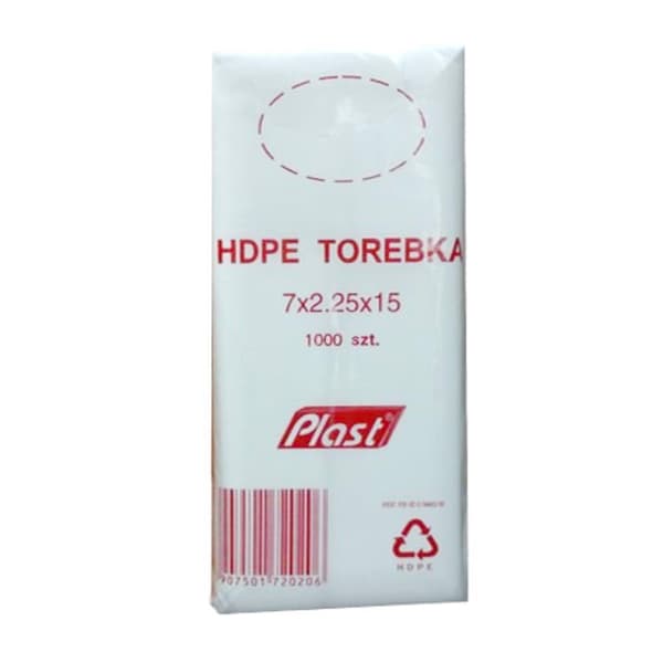 HDPE-påsar 7,5x15/2 cm 6mic